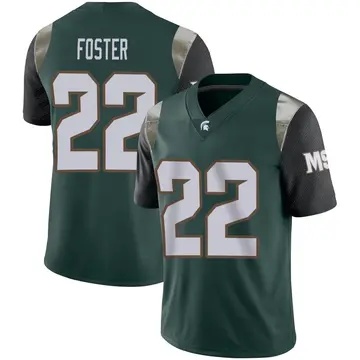 Men's Shawn Foster Michigan State Spartans Nike Limited Green Football Jersey