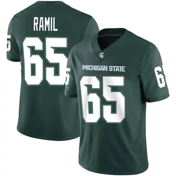 Men's Stanton Ramil Michigan State Spartans Nike Game Green Football Jersey