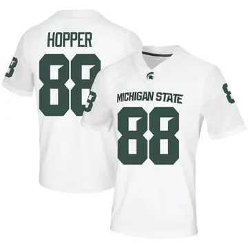 Men's Tyneil Hopper Michigan State Spartans Nike Game White Football Jersey