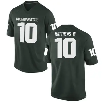 Men's Wayne Matthews III Michigan State Spartans Nike Game Green Football College Jersey