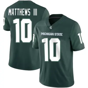 Men's Wayne Matthews III Michigan State Spartans Nike Game Green Football Jersey