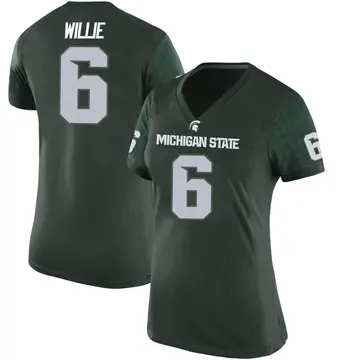 Women's Ade Willie Michigan State Spartans Nike Game Green Football College Jersey