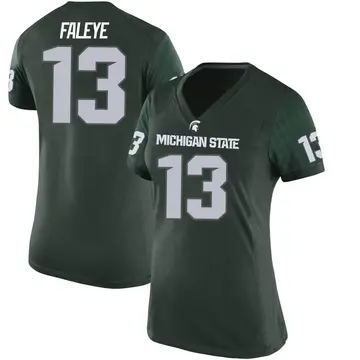 Women's Ademola Faleye Michigan State Spartans Nike Game Green Football College Jersey