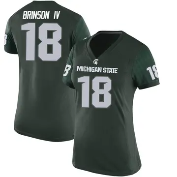 Women's Andrew Brinson IV Michigan State Spartans Nike Game Green Football College Jersey