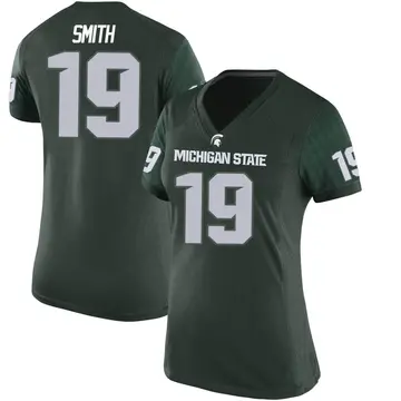 Women's Armorion Smith Michigan State Spartans Nike Game Green Football College Jersey