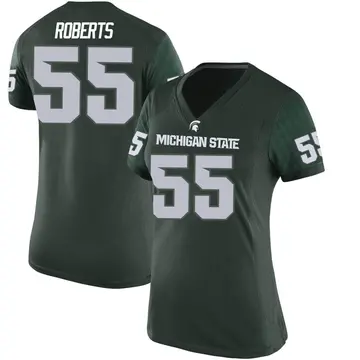 Women's Ben Roberts Michigan State Spartans Nike Game Green Football College Jersey