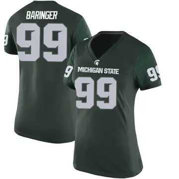 Women's Bryce Baringer Michigan State Spartans Nike Replica Green Football College Jersey