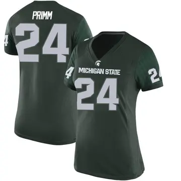 Women's Davion Primm Michigan State Spartans Nike Replica Green Football College Jersey