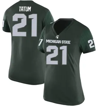 Women's Dillon Tatum Michigan State Spartans Nike Game Green Football College Jersey