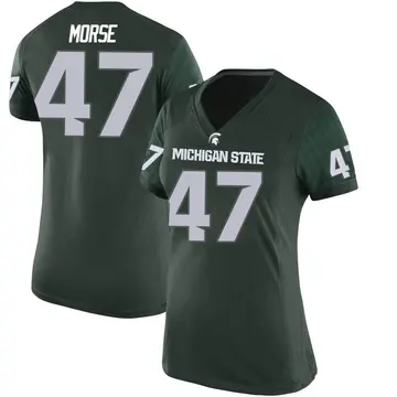 Women's Jackson Morse Michigan State Spartans Nike Game Green Football College Jersey