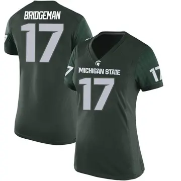 Women's Semaj Bridgeman Michigan State Spartans Nike Game Green Football College Jersey