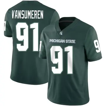 Youth Alex VanSumeren Michigan State Spartans Nike Game Green Football Jersey