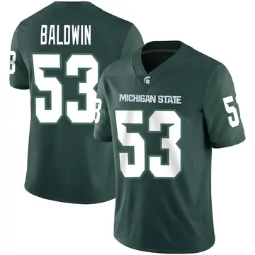 Youth Brandon Baldwin Michigan State Spartans Nike Game Green Football Jersey