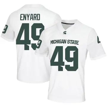 Youth Carter Enyard Michigan State Spartans Nike Game White Football Jersey