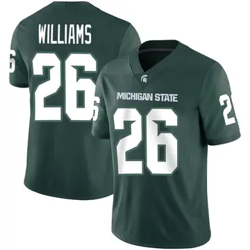 Youth Chris Williams Michigan State Spartans Nike Game Green Football Jersey