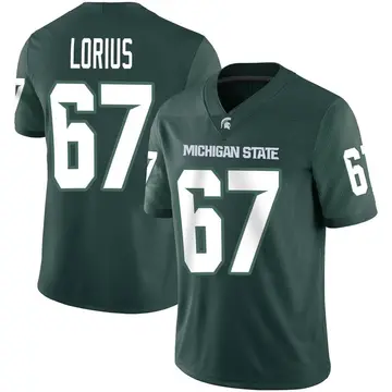 Youth Hayden Lorius Michigan State Spartans Nike Game Green Football Jersey