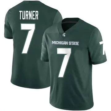 Youth Jordan Turner Michigan State Spartans Nike Game Green Football Jersey