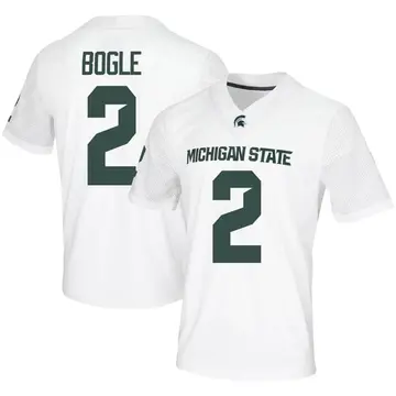 Youth Khris Bogle Michigan State Spartans Nike Game White Football Jersey