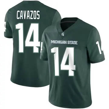 Youth Lejond Cavazos Michigan State Spartans Nike Game Green Football Jersey