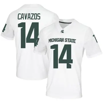 Youth Lejond Cavazos Michigan State Spartans Nike Game White Football Jersey