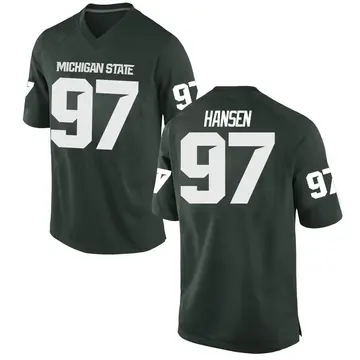 Youth Maverick Hansen Michigan State Spartans Nike Game Green Football College Jersey