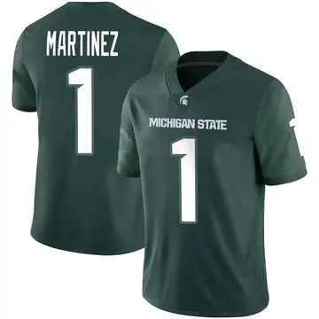 Youth Nikai Martinez Michigan State Spartans Nike Game Green Football Jersey