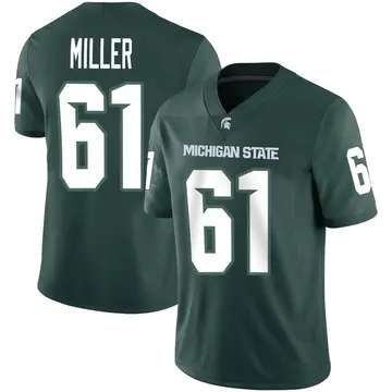 Youth Tanner Miller Michigan State Spartans Nike Game Green Football Jersey